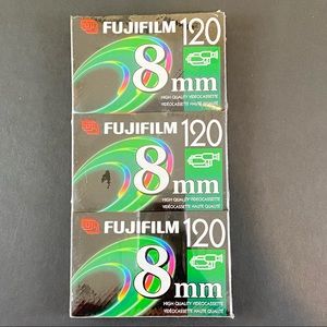 FUJI FILM *NIB* 3-pack 8 mm 120 HQ Video Cassettes